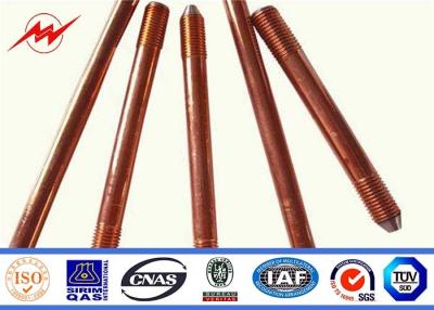 China Professional Copper Bonded Ground Rod Copper Grounding Bar 1/2