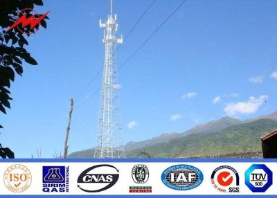 China 80FT 90FT 100FT Galvanized Mono Pole Tower Steel Monopole Transmission Tower for sale