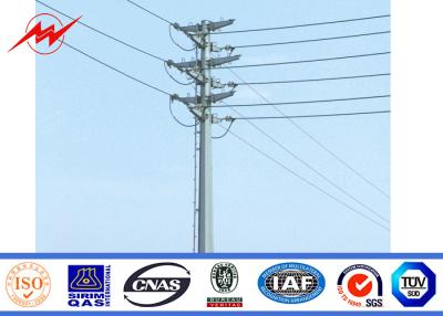 China Philippine NPC 50FT - 70FT Electric Galvanised Steel Poles For Power Transmission for sale