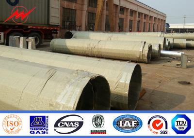 China Q345 Q460 Galvanized Steel Pole With 160Km/H Max Wind Velocity en venta