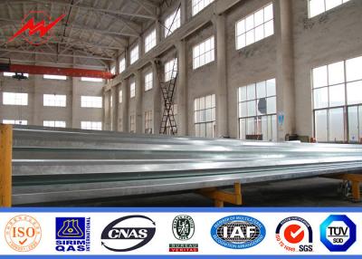 China Round / Conical 69kv 50 Feet Power Distribution Poles , Steel Transmission Poles for sale