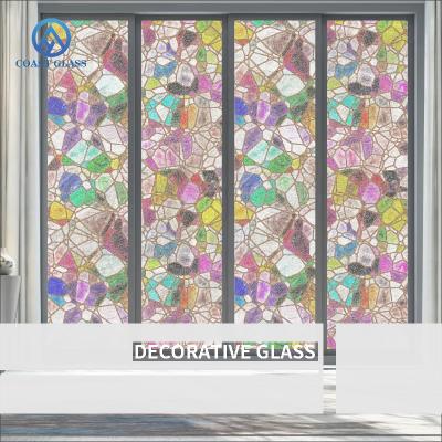 China Mosaico de vidrio pintado antiguo personalizado para decoración del hogar en venta