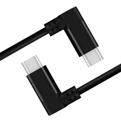 Chine Type à angle droit matériel en nylon de 100 cm USB de câble de tresse de couleur de noir de câble de C à vendre