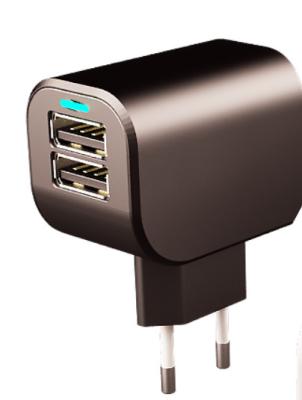 China Anti Overheating Dual USB Wall Charger , Portable Universal USB Charger for sale