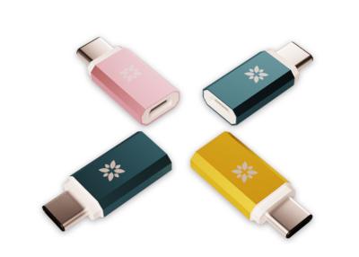 China Colorful USB To USB C Adapter , Fast Charging USB 3.1 Type C Cable Resistor for sale