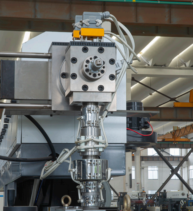Close-up view of LY-ASPR laminating machine components