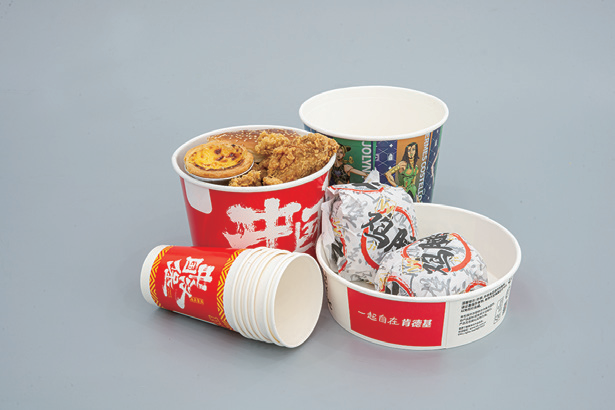 Paper bowl application example