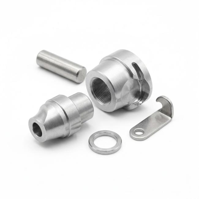 Custom CNC aluminum UAV payload release cams with eccentric profiles and precision pivot bores