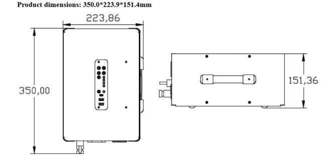 HC-1000 Portable Power Station front view showing display and ports
