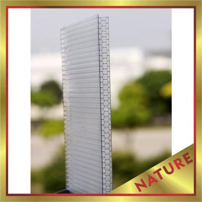 China honeycomb polycarbonate sheet,PC honeycomb panel,hollow PC sheeting for construction,great building product! for sale