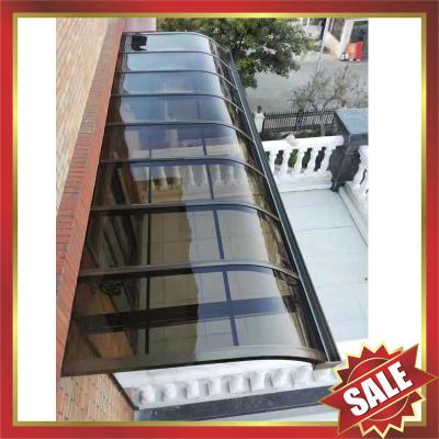 China beautiful modern anti-UV sun rain metal aluminium aluminum alloy polycarbonate awning canopy shelter for gazebo patio for sale