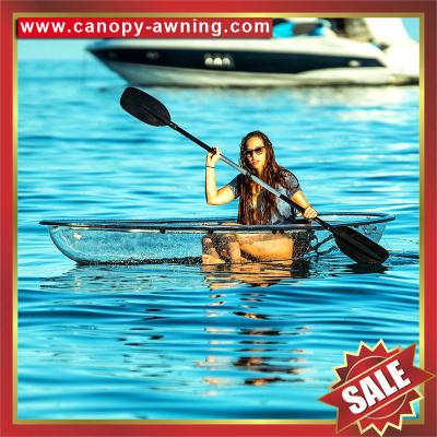 China small boat,PC canoe,transparent boat,clear kayak,pc boat,small vessel,pc kayak,new design boat-excellent water vehicle for sale