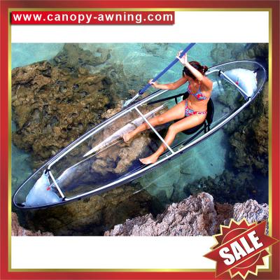 China beautiful see-through boat,PC canoe,transparent kayak,PC kayak,polycarbonate canoe,polycarbonate kayak,new style kayak for sale