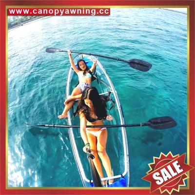 China small PC boat,clear canoe,polycarbonate kayak,PC yacht,transparent canoe,pc kayak,clear finishing boat-super durable! for sale