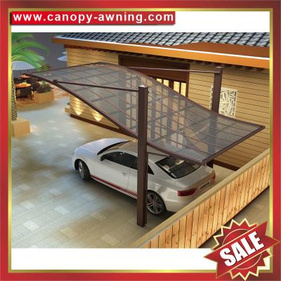 China beautiful super durable modern public parking aluminum alloy polycarbonate carport car shed shelter cover shield for sale