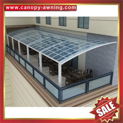 China outdoor villa house garden patio gazebo balcony alu aluminum alloy polycarbonate pc awning canopy canopies cover shelter for sale