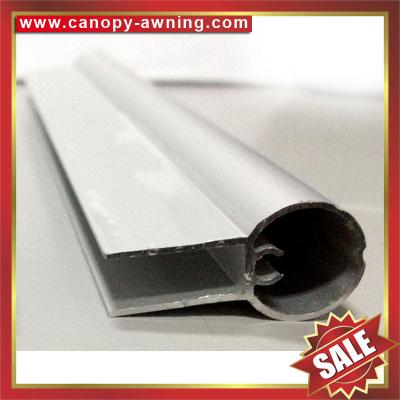 China alu Aluminum aluminium fixing bar profile tube connector for window door diy pc polycarbonate awning canopy canopies for sale