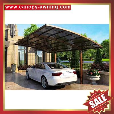 China hot selling outdoor polycarbonate aluminium alu sun rain park car shelter canopy awning cover shield carport kits China for sale