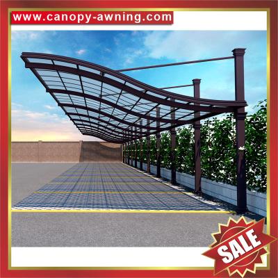 China Excellent cantilevered design hauling alu aluminum polycarbonate pc carport park car canopy shelter cover awning cover for sale