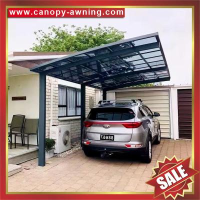 China hot sale outdoor rain pc polycarbonate aluminium aluminium alloy park car shelter canopy awning cover carport canopies for sale