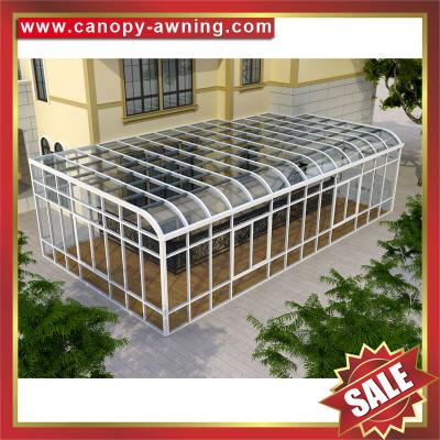 China excellent prefab outdoor glass alu aluminum aluminium alloy sunroom sun house cabin shed enclosure kits for sale