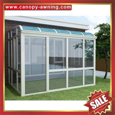 China hot sale prefab outdoor garden glass alu aluminum aluminium alloy sunroom sun house cabin shed enclosure China for sale