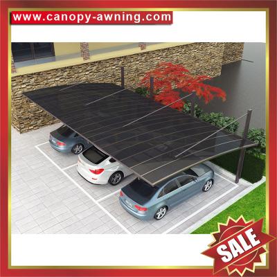 China hot selling outdoor cantilevered alu aluminum pc polycarbonate braces hauling park car shelter canopy carport for sale