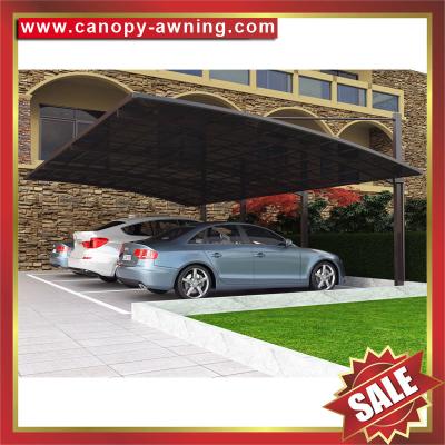 China excellent outdoor cantilevered alu aluminium pc polycarbonate braces hauling park car shelter canopy awning carport for sale
