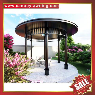 China high quality Outdoor Public garden park aluminum alu Circular rounded shape roof gazebo pavilion canopy awning shelter for sale