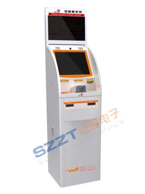 China Selbstbedienungs-Finanzkiosk des Bankwesen-Kiosk-ZT2081 mit Rechnungsdrucken zu verkaufen