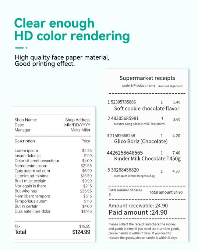 Thermal paper rolls production process