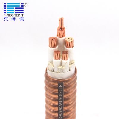China El conductor trenzado Mineral Insulated Metal forró el voltaje 3×25+1×16mm2 del cable 0.6/1KV en venta