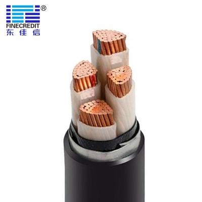 China YJY YJV Low Smoke Halogen Free Cable PVC Sheath Copper Electrical Wires 3×95+1×50mm2 for sale