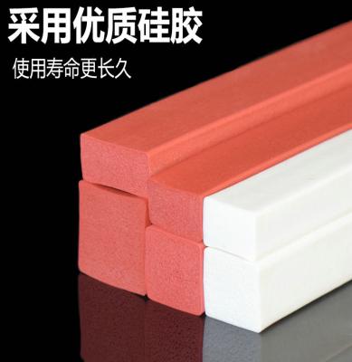 China High Temperature Close Cell Silicone Rubber Strips 1mm For Door Seal for sale