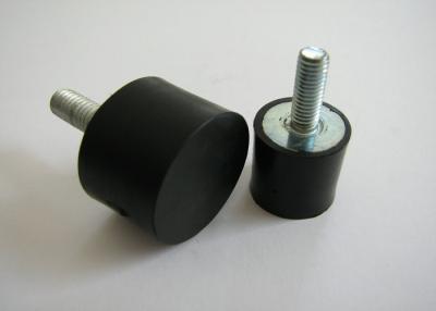 China Black High Elasticity Rubber Shock Mounts / Anti Vibration Machine Mounts for sale