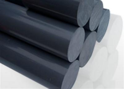 China Black Recycle Plastic PVC Solid  Rod With Acid & Alkali Resistant , Nylon Round Bar for sale