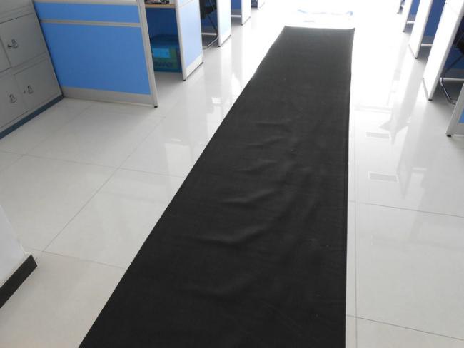 Close-up view of virgin nitrile rubber gasket sheet with fabric reinforcement