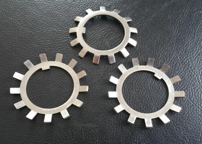 SS304 SS316 steel lock washer external teeth serrated detailed view