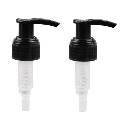 China Right Left Lock Black Lotion Pump 24 410 Ribbed Closure 1.2ml Dosage for sale