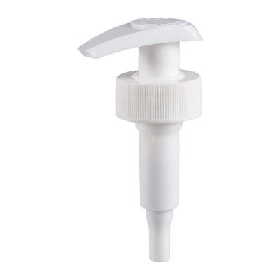 China 28/400 Lotion Dispenser Pump Top With Ribbed Collar 1.2ml Dosage for sale
