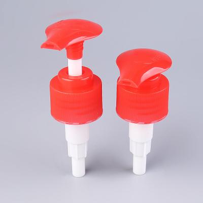 China Red Plastic Screw Lotion Pump 28/410 1.8cc Dosage For Cleaning Liquid for sale