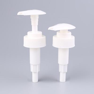 China White Ribbed Screw Lotion Pump 28/400 , Dispenser Pump For Bottle for sale
