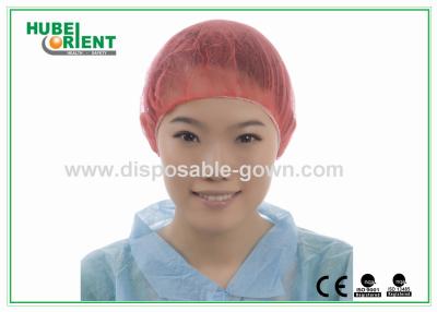 China Medical Disposable Bouffant Caps With Single Elastic for sale