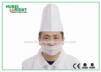 China Casquillos quirúrgicos disponibles PP del sombrero disponible ajustable del cocinero 50 G/M en venta