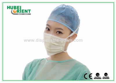中国 病院のためのTie-onの公認のセリウムMDR/ISO13485の使い捨て可能な外科マスク 販売のため
