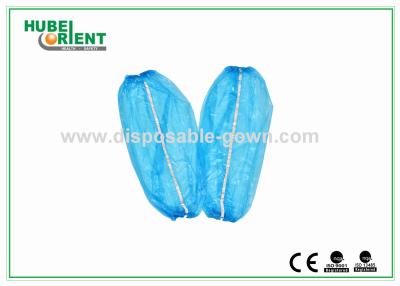 China PE / Plastic Detectable Disposable Arm Sleeves With Metal Ribbon for sale