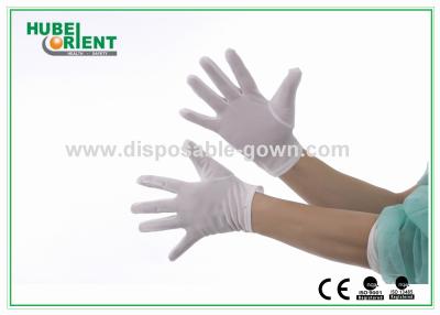 China OEM Disposable Nylon Gloves For Clean Room 40D White Color for sale