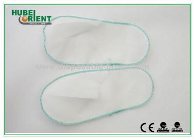 China White Nonwoven Disposable Spa Slippers Lightweight Latex Free for sale