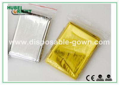 China Customized Silver Emergency Thermal Blanket / Waterproof Emergency Foil Blanket for sale