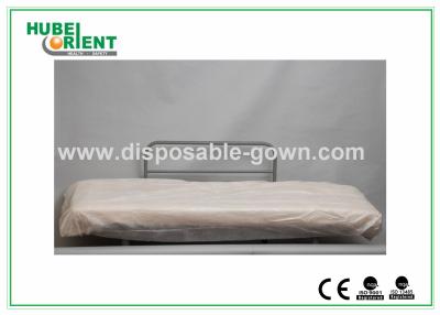 China Hospital Disposable Bed Sheets Sanitary PP Bedcover / Disposable Waterproof Sheets With Elastic for sale